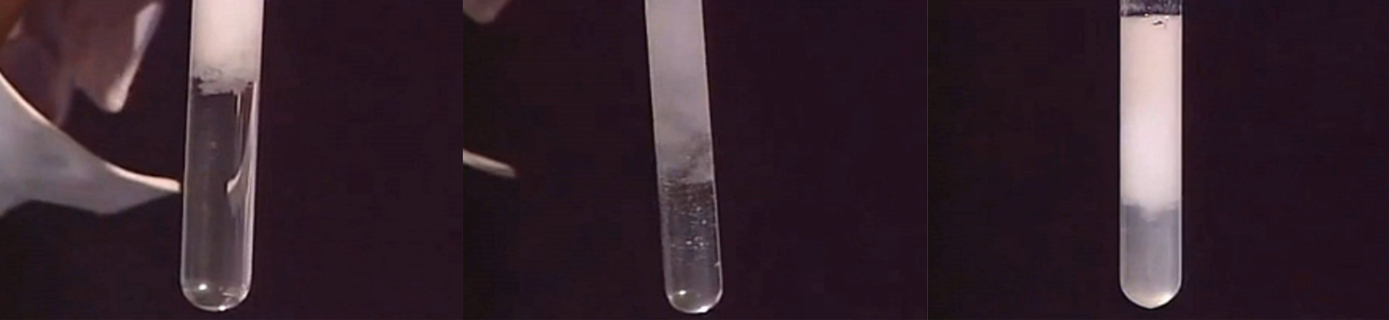 向NaOH溶液里滴加AlCl3溶液至過量,開始無沉淀，過一會兒產(chǎn)生白色沉淀且不溶解